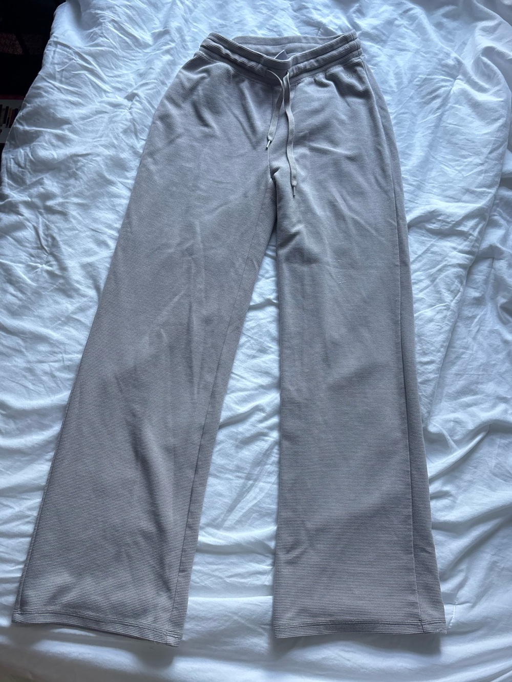 TNA Aritzia Wide-Leg Waffle Pants